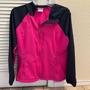 Columbia Pink Windbreaker Rain Jacket